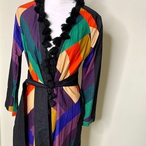 Farm Rio x Anthropologie tassel wrap coverup